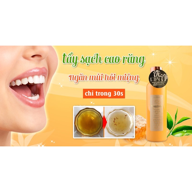 Nước súc miệng propolinse Sạch mảng bám 600ml Nhật Bản