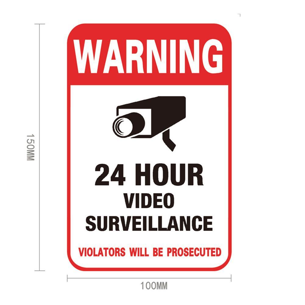 1 Miếng Dán Cảnh Báo Có Camera An Ninh CCTV P5C6