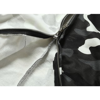 [Freeship]Áo khoác Bape camo đen trắng phản quang
