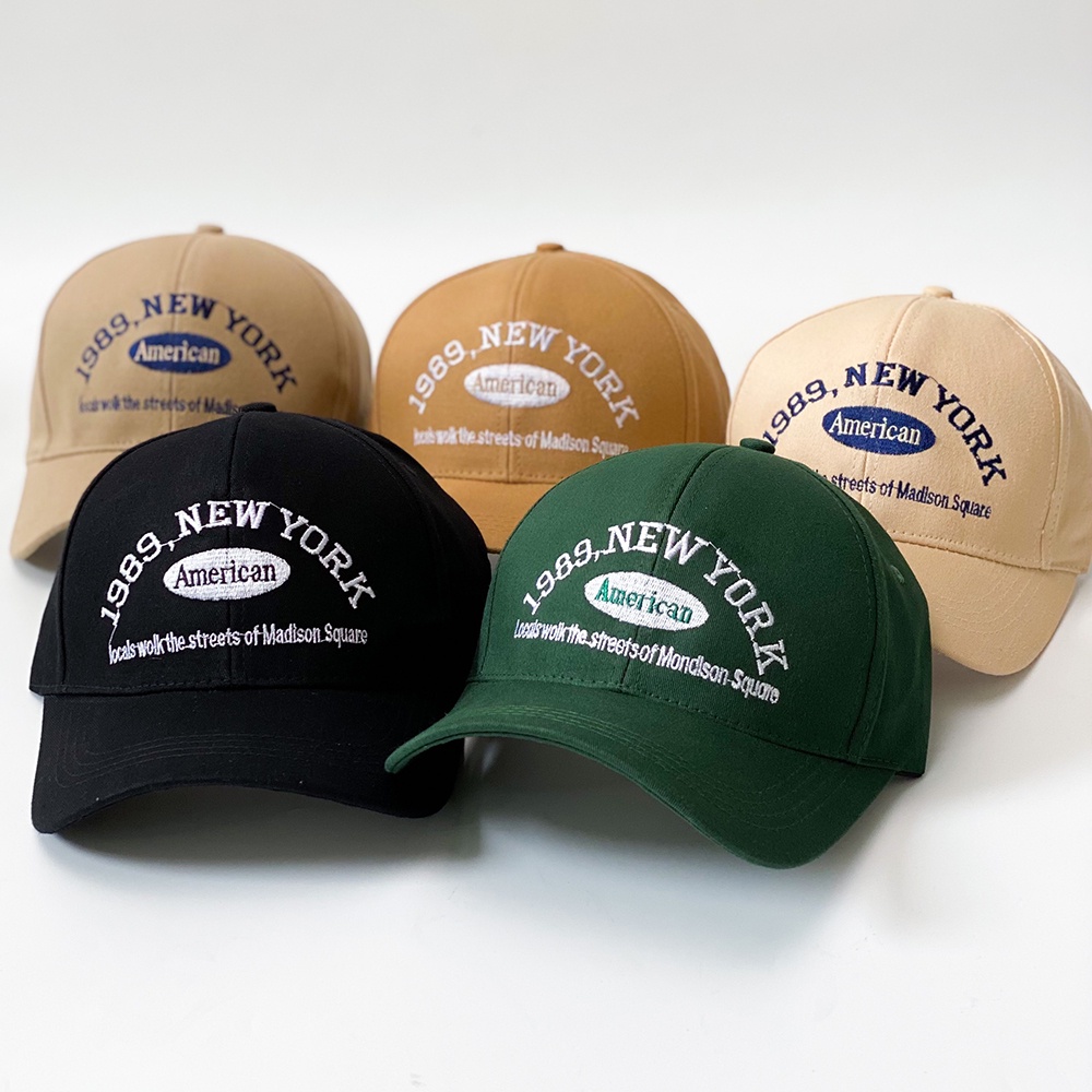 Mũ lưỡi trai thời trang nam nữ thêu chữ 1989 NEWYORK phong cách nón kết đẹp AH1670