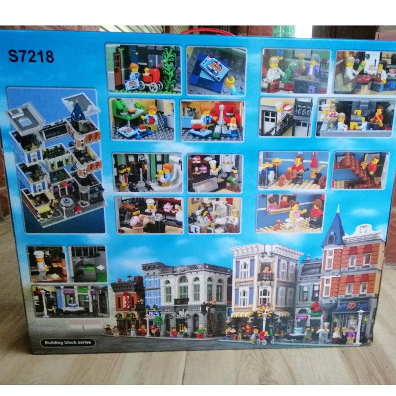 (có sẵn) bộ đồ chơi lắp ráp Creator The Assembly Square Quảng Trường Nhộn Nhịp 99007 Lepin 15019 Lele S7218