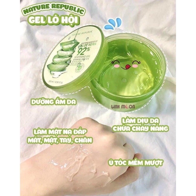 Gel lô hội nha đam dưỡng ẩm 300ml đa công dụng