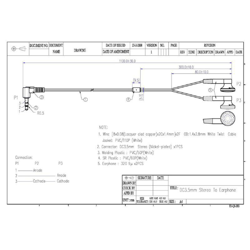 Tai Nghe Nhét Tai Jack 3.5mm Âm Thanh Stereo Sống Động