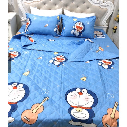 chăn hè trần bông emmibedding store mẫu doremon đàn kích thước 1m8x2m