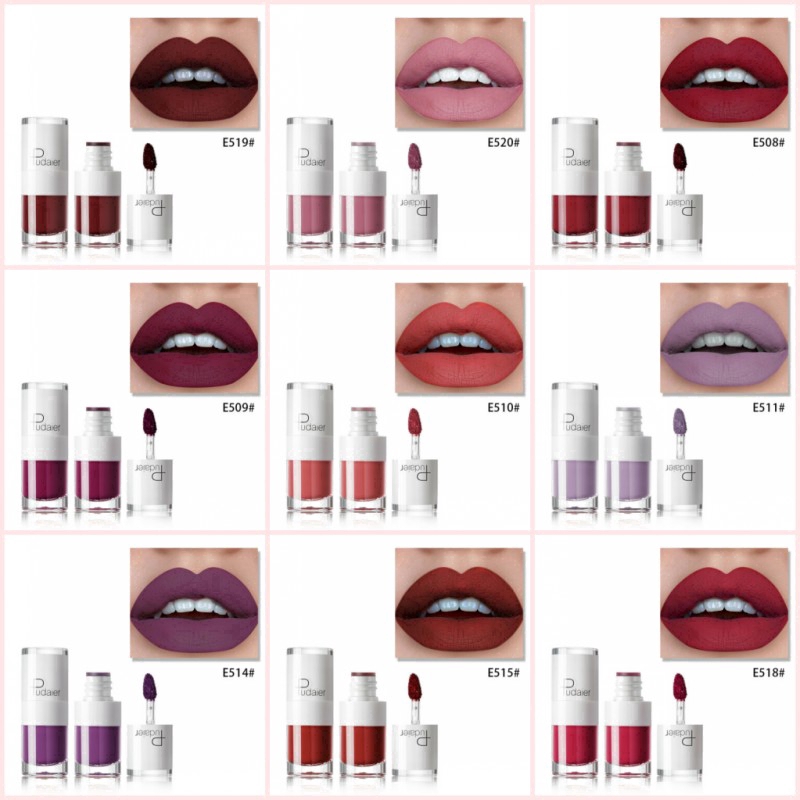 [Hàng mới về] Son kem dạng lỏng lâu trôi không thấm nước màu đỏ Pudaier | BigBuy360 - bigbuy360.vn