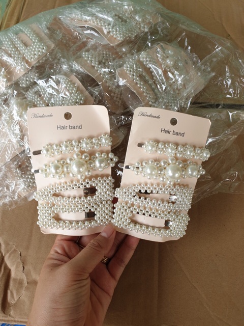 ( Anannshop ) Set 4 món kẹp tóc siêu xinh