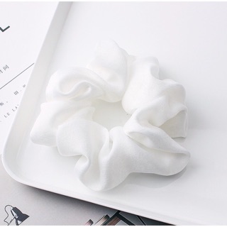 Dây buộc tóc Scrunchie vải lụa bóng nhiều màu mới 2020