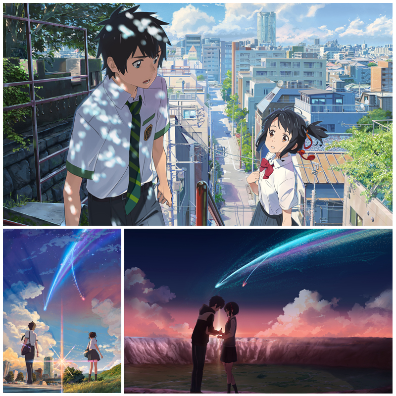 Tranh Cuộn Treo Tường In Hình Phim Anime Your Name