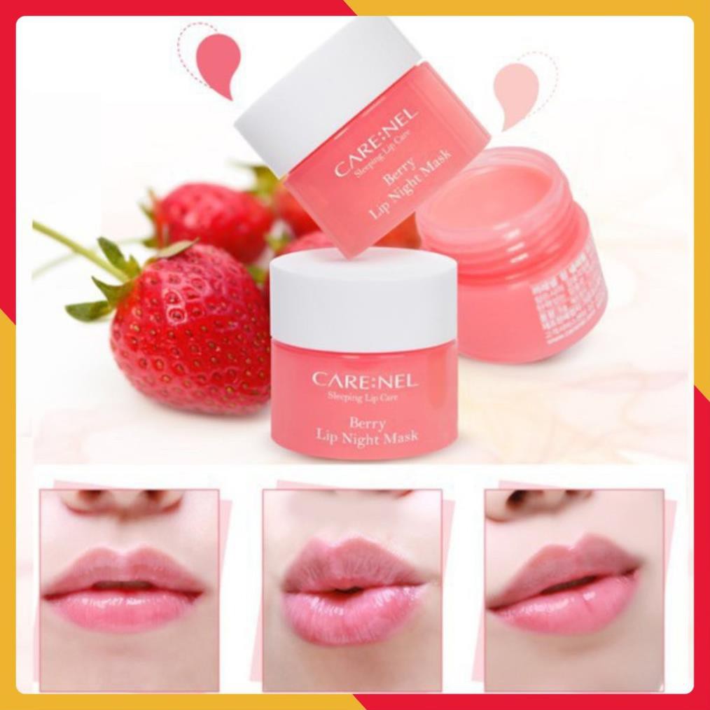 Mặt nạ ủ môi Care:nel Lip Sleeping Mask mini mẫu mới