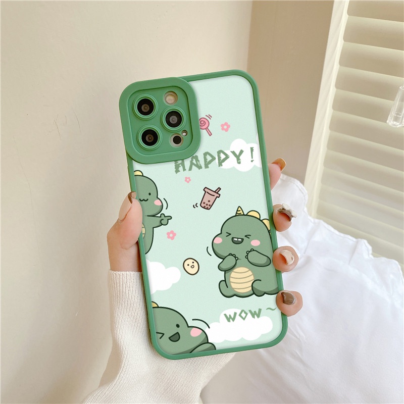 Ốp lưng iphone cạnh vuông lỗ camera dino miss u 6/6splus/7/7plus/8/8plus/x/xr/xs/11/12/13/pro/max/plus/promax-Awifi S1-1