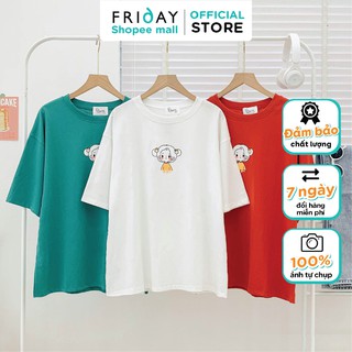 Áo phông hình cô gái tóc 2 bên Friday