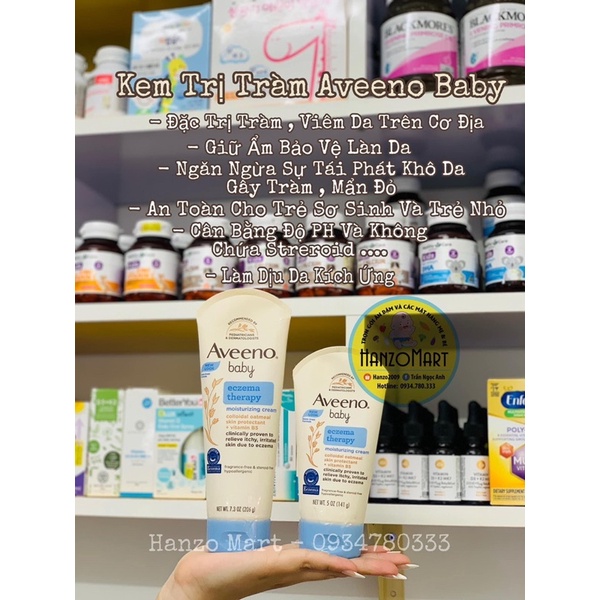 Kem nẻ chàm cho bé Aveeno Baby eczema