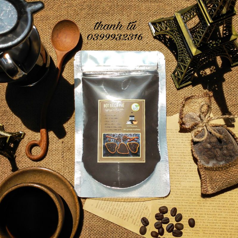 100g bột cà phê đắp mặt nguyên chất