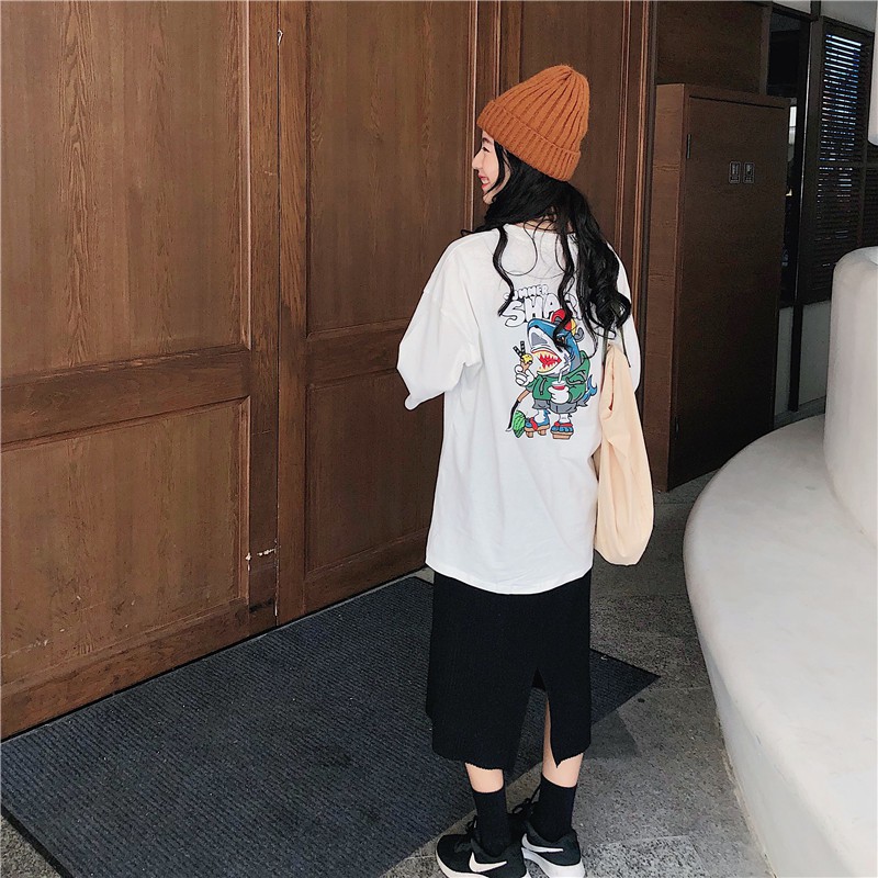 🌸Siêu Rẻ 💯  Áo thun tay lỡ Summer Shark UNISEX FORM RỘNG CHẤT ĐẸP CÓ FREESHIP | BigBuy360 - bigbuy360.vn