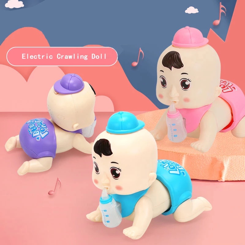 Búp bê em bé sơ sinh tập bò ANDY'S KIDS búp bê có nhạc biết bò đủ màu sắc đáng yêu đồ chơi trẻ em
