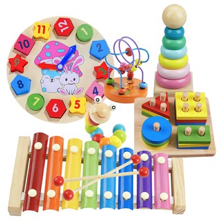 Đồ chơi gỗ thông minh cho bé, combo đồ chơi gỗ phát triển trí tuệ
