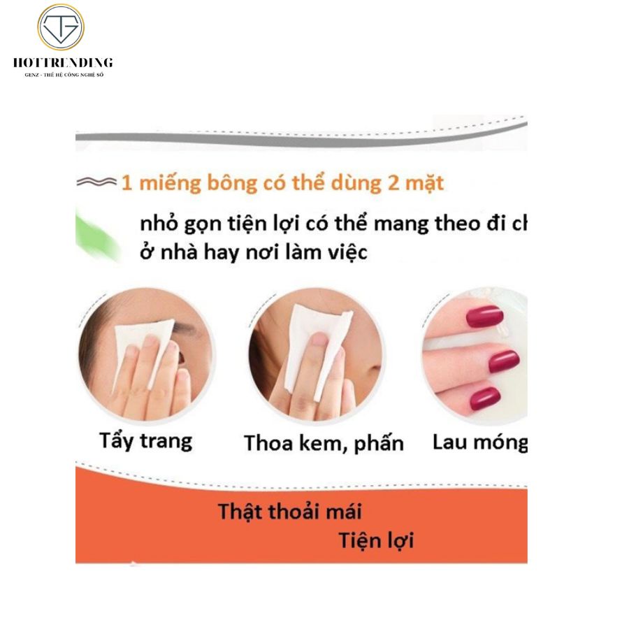 Bông tẩy trang 3 lớp FM Cotton Pads 222 miếng nội địa Trung