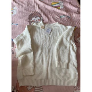 (Có sẵn) Áo len lệch vai