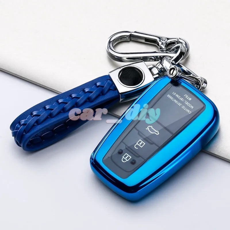 Vỏ TPU Bọc Chìa Khóa Xe Hơi Toyota Rav4 2021 Hybryd Camry 70 2020 Prado Corolla Sedan 2019