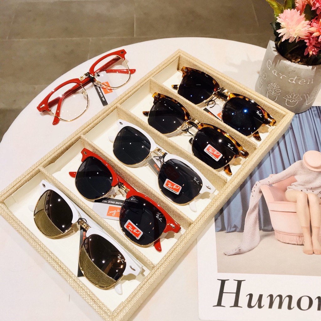 Mắt kính thời trang Hàn Quốc cao cấp❤️FREESHIP❤️gọng kính mát nam nữ unisex nhiều màu AH396