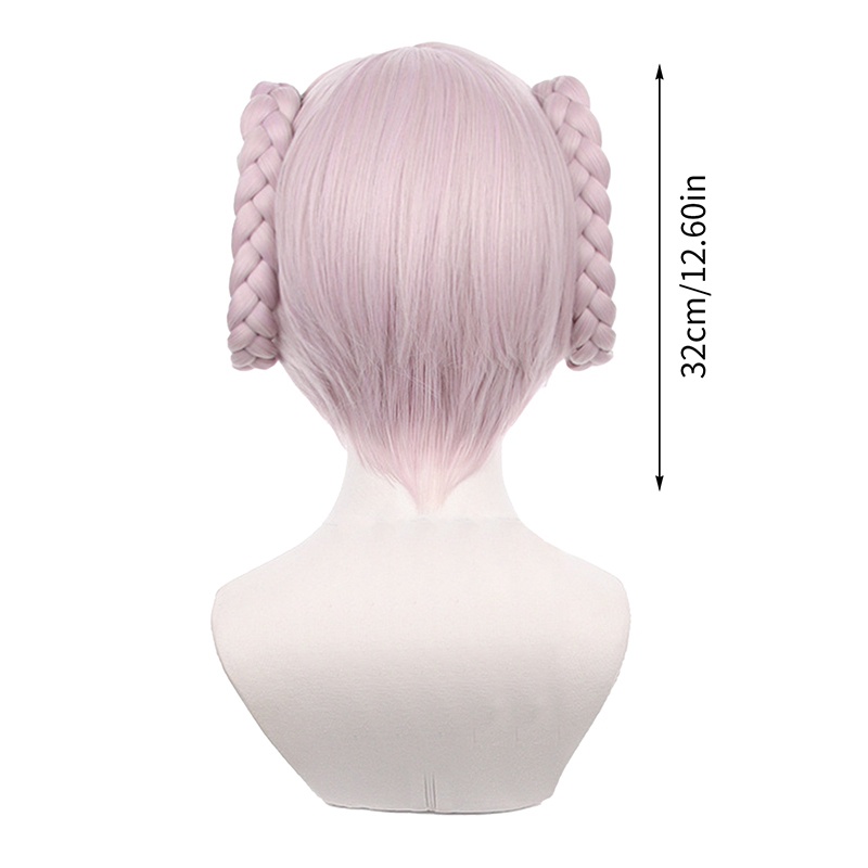 Bím Tóc Giả Màu Hồng Nhạt Hóa Trang Nhân Vật Nazuna Nanakusa Yofukashi no Uta