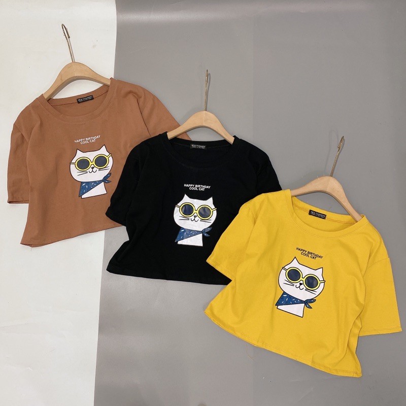 Áo phông croptop nhiều mẫu dáng rộng AT0906 - NhiNhi Shop