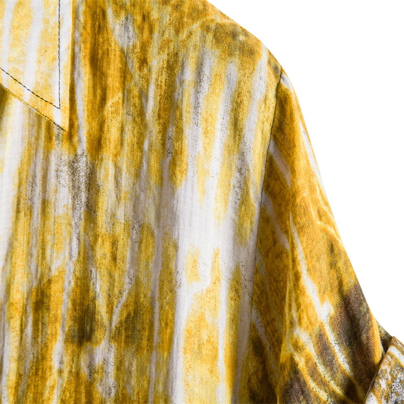 Áo sơ mi tay ngắn in họa tiết độc đáo phong cách mùa hè thời trang cho nam