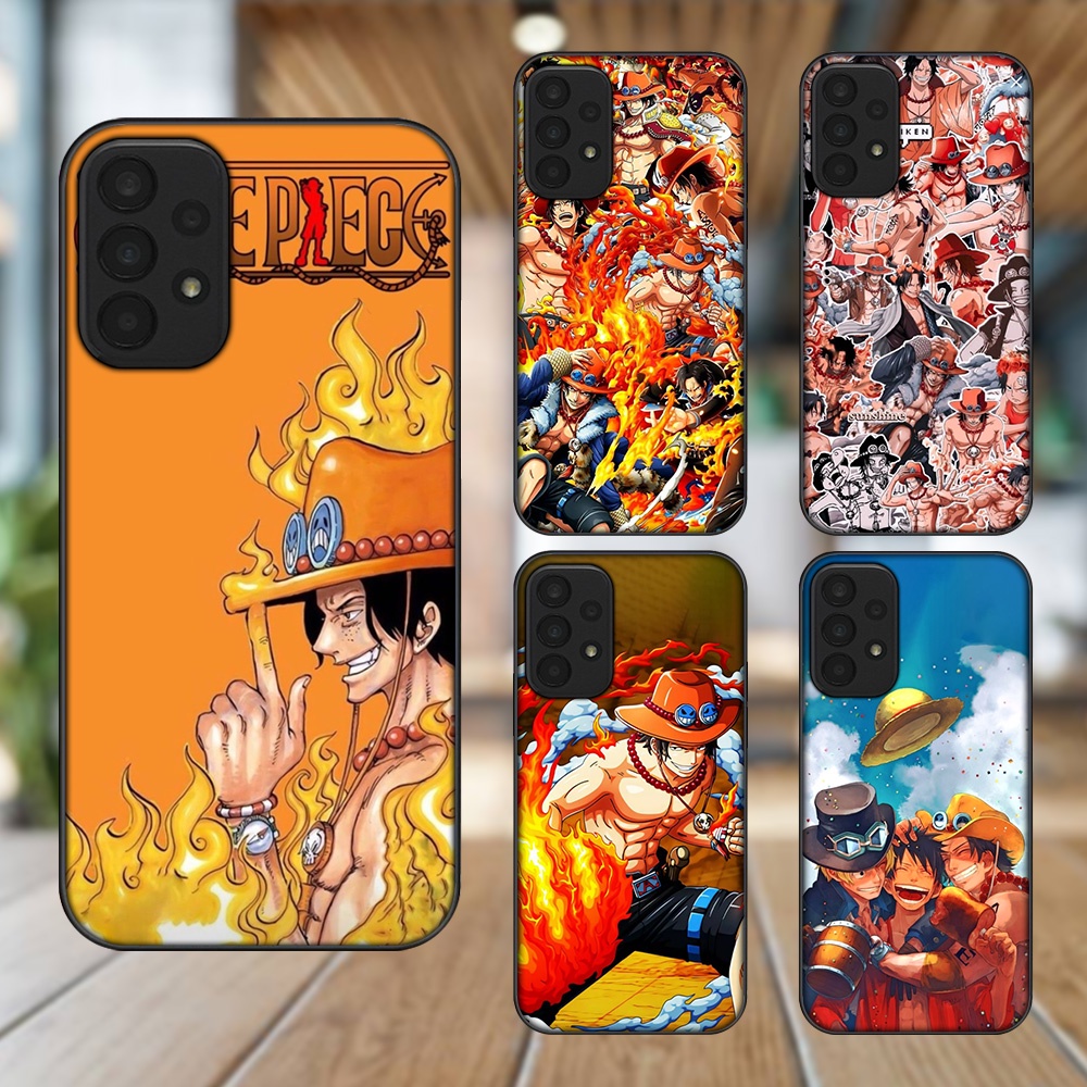 Ốp lưng Samsung A23 viền đen in hình Ace One Piece