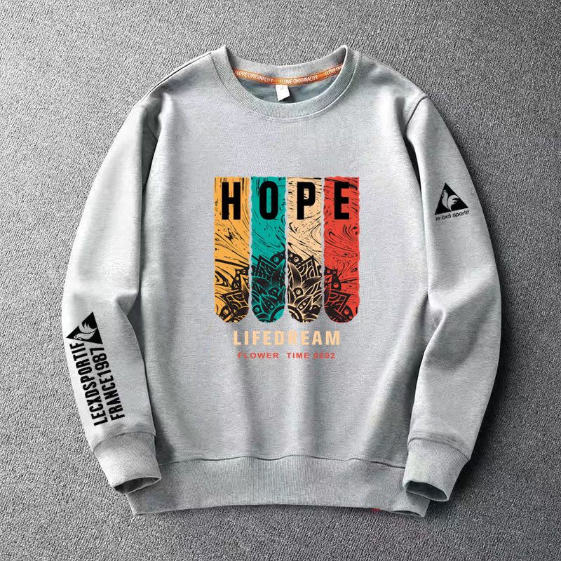 Áo Thun Nam Dài Tay Cổ Tròn Plus Size In Họa Tiết Thời Trang Thu Đông