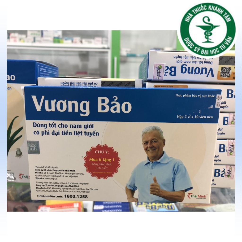 ! ! [COMBO] 3 Lọ + 2 Hộp Vương Bảo (Đã cào tem) - Phì đại tuyến tiền liệt