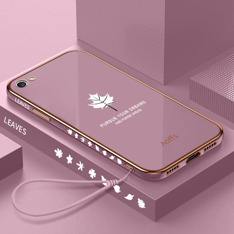 Ốp Điện Thoại Mềm Họa Tiết Lá Phong Cho OPPO A83 A57 A39 F1s A59 A1601 CPH1605 CPH1701 CPH1729 CPH1827