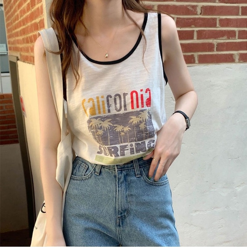 Áo Không Tay Thiết Kế Phong Cách Mùa Hè Cổ Điển Hợp Thời Trang Mới Cho Nữ