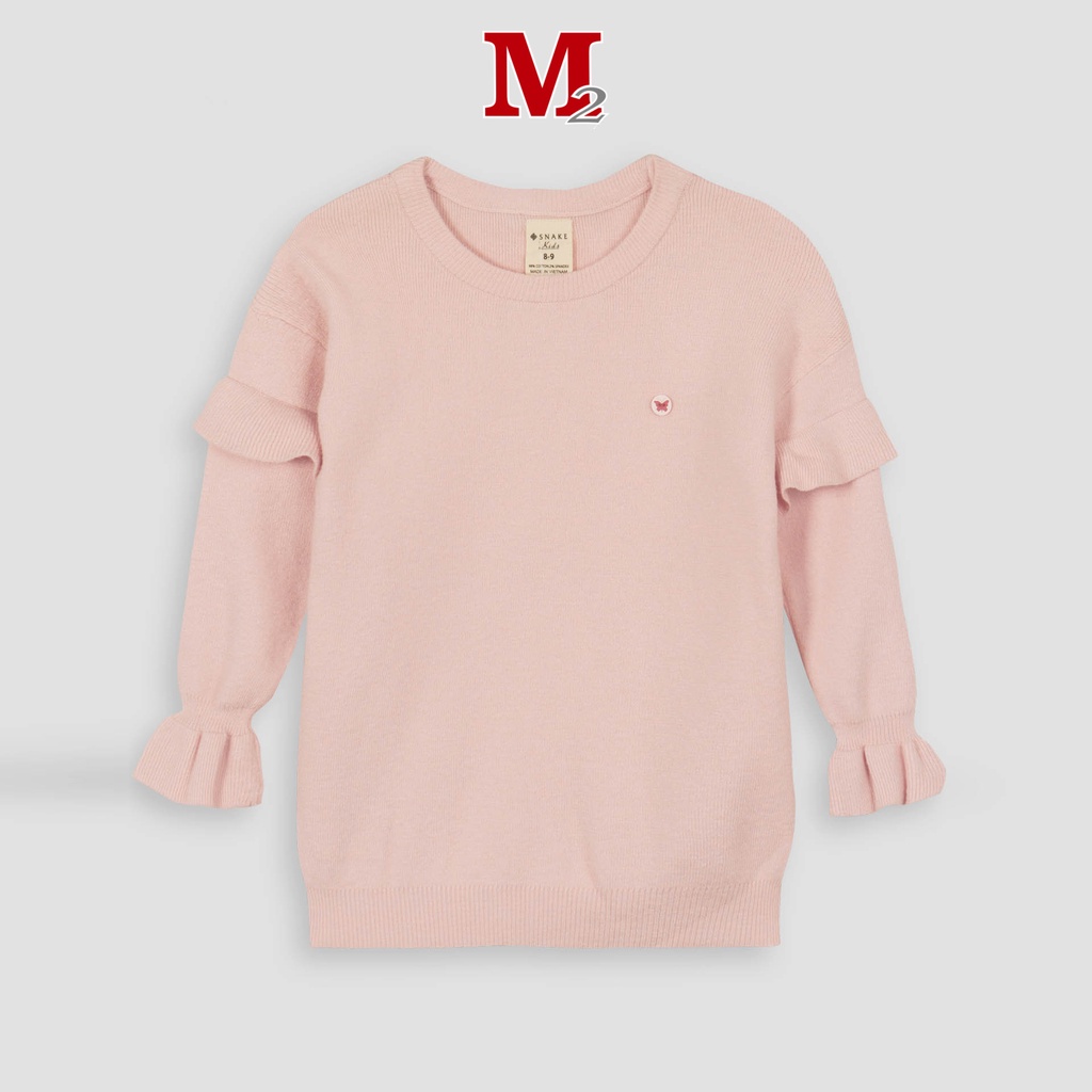 Áo len bé gái bèo tay K239190017 Thời trang M2