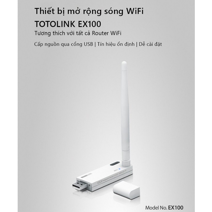 Thiết bị Kích sóng TOTOLINK EX100 | BigBuy360 - bigbuy360.vn