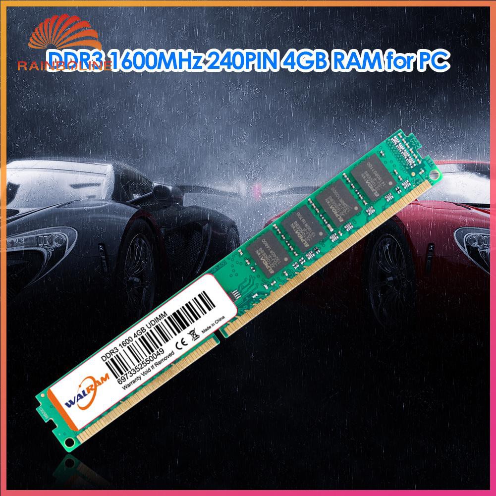 Mô Đun Bộ Nhớ Ram Pc3-12800 240 Pin 4gb Ddr3 1600mhz Ddriii Cho Máy Tính Bàn | BigBuy360 - bigbuy360.vn