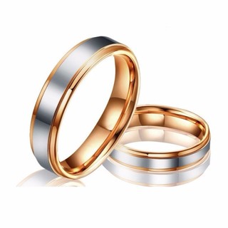 Nhẫn Đôi Titan Ko Đen Trơn 2 Màu