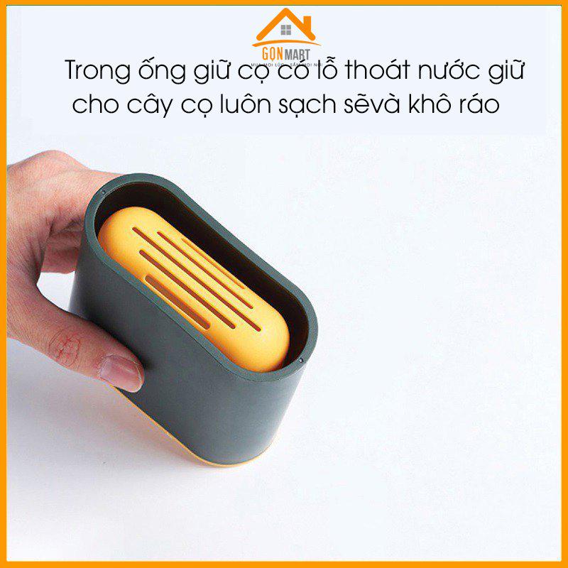 Chổi Cọ Nhà Vệ Sinh, Cây Cọ Toilet Bồn Cầu Bằng SiliCon Có Giá Đựng Dán Tường