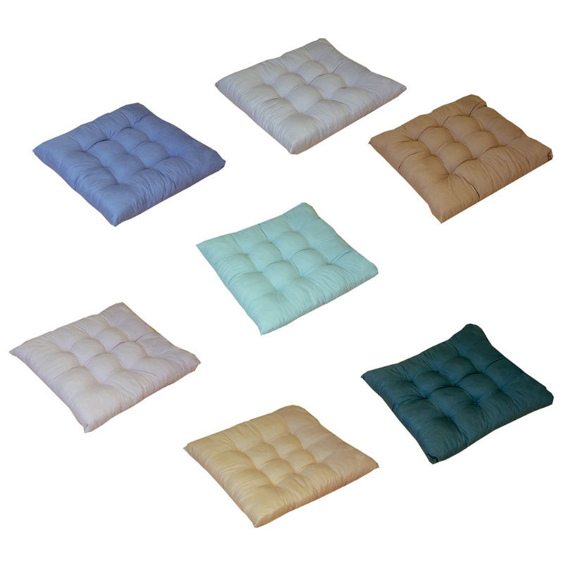 Đệm lót ghế ngồi hình vuông 40x40cm màu trơn chống trượt tiện dụng