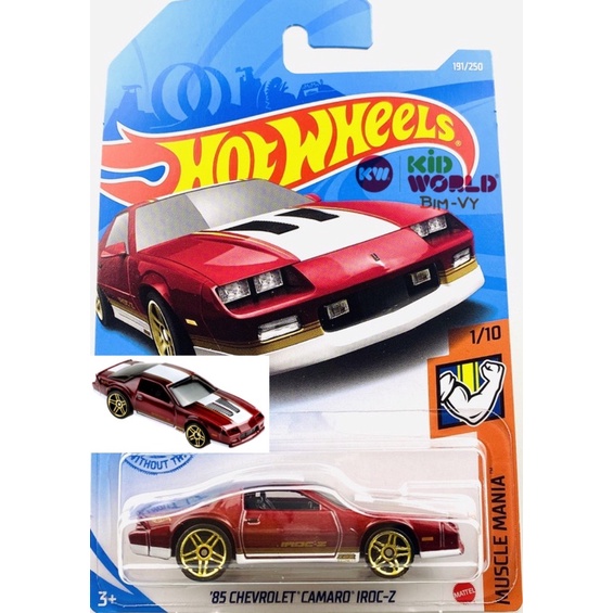 Xe mô hình Hot Wheels basic '85 Chevrolet Camaro Iroc-Z GTB40.