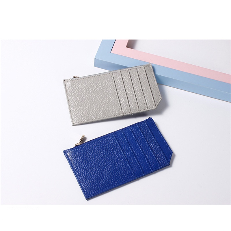 Card Holder Leather Credit Pocket Mini Small Wallet