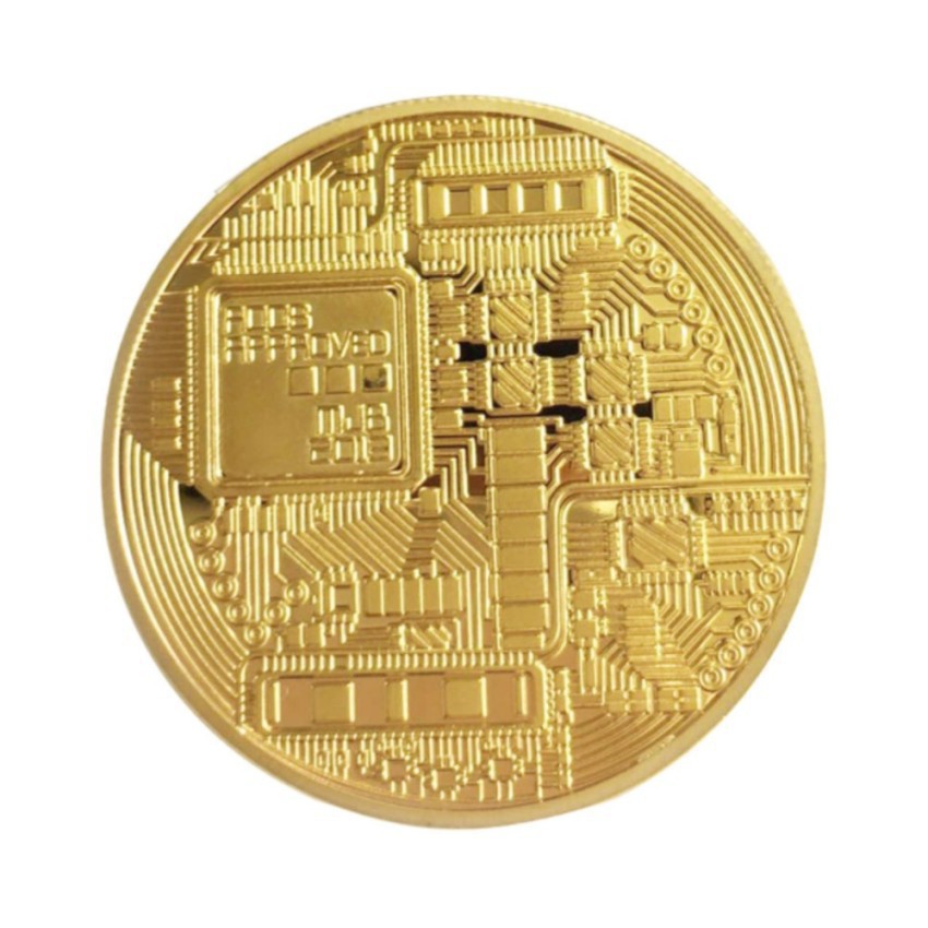 [GIÁ SỐC] Đồng xu Bitcoin mạ vàng 24k lưu niệm, dày 1.2mm đường kính 40mm | BigBuy360 - bigbuy360.vn