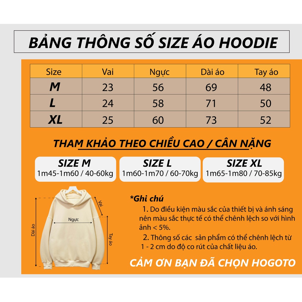 Áo nỉ Hoodie BÉ TO SON Hogoto shop , Áo hoodie nam nữ nỉ bông cotton