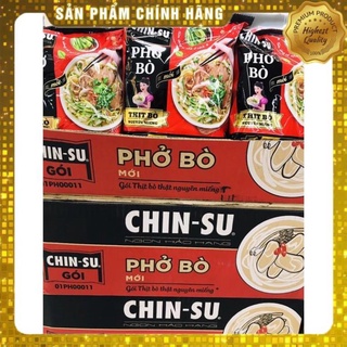 Phở bò chinsu thịt bò nguyên miếng 132g/ phở bò chin-su