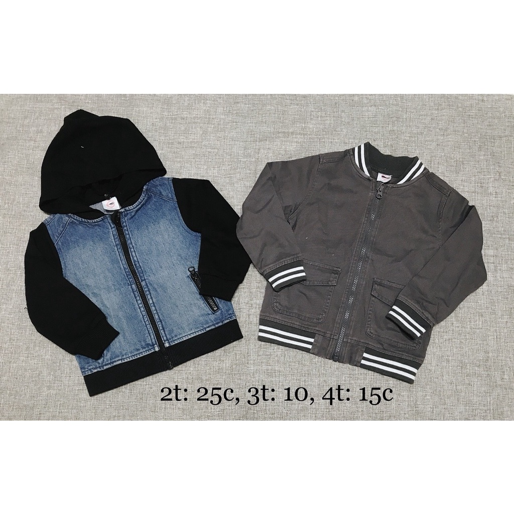 [Ảnh thật] [HÀNG XUẤT]Khoác bé trai Wonder nation sz 1 đến 4 tuổi- Mẫu Jean có nón/ Kaki không nón