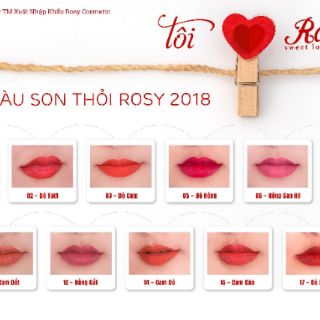 son thỏi và son kem không chì rosy ( bán hết)