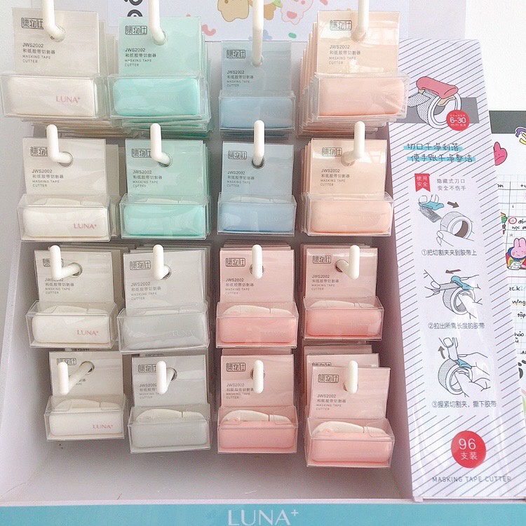 Dụng Cụ Cắt Băng Keo Trang Trí Washi Tape Cutter Nhiều Màu Đa Năng Cây Đầu To