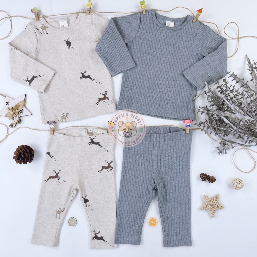 [PUPPIES CLOSET] Set 2 áo dài tay bé trai HM