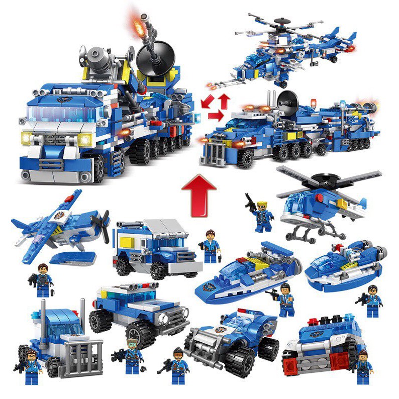 ĐỒ CHƠI XẾP HÌNH LEGO BIỆT ĐỘI SWAT, QUÂN ĐỘI, CỨU HỎA, HẢI QUÂN, HẠM ĐỘI TÀU CHIẾN