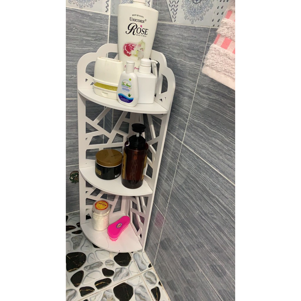[ SALE VÔ ĐỊCH 2021 ] Kệ góc nhà tắm 3 tầng mắt lưới hiện đại chống nước- IG147 | BigBuy360 - bigbuy360.vn