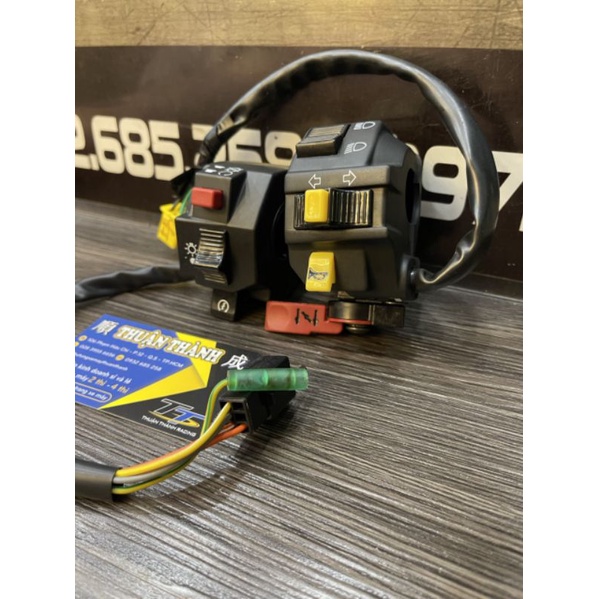 Cùm công tắc Viva zin hãng / Gắn sport có đề (có tay e) - Su Sport/Xipo/RGV/Satria2k/RGX